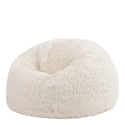 Pouf classique imitation fourrure mongole Oeko-Tex® ICON
