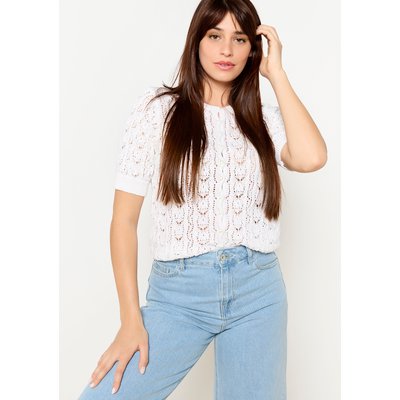 Cardigan ajouré boutons fins LOLALIZA