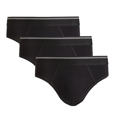 3er-Pack Slips, Bio-Baumwolle LA REDOUTE COLLECTIONS