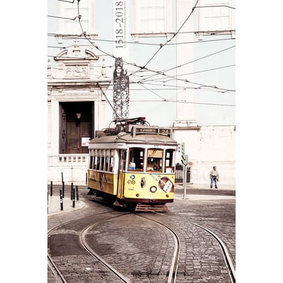 Tableau ville welcometoportugal tram24 vintage HEXOA