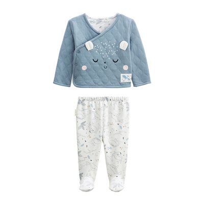 Ensemble bébé veste en coton matelassé et pantalon en velours Petite Balade PETIT BEGUIN