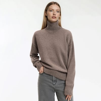 Pull en laine et cachemire, fabriqué en France LA REDOUTE COLLECTIONS