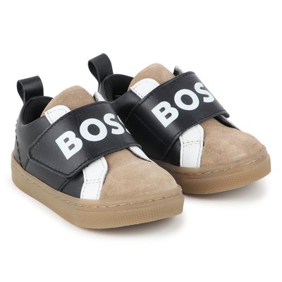 Baskets  lacées a bande auto-agrippante BOSS KIDSWEAR