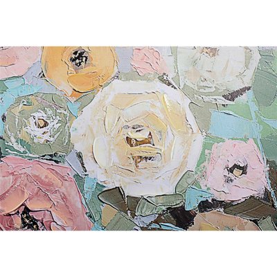 tableau floral impression sur toile effet peinture à l'huile RECOLLECTION
