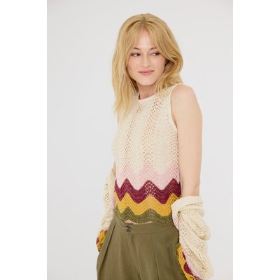 Top sans manches motif chevron CLAUDIE ARTLOVE
