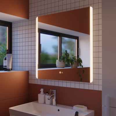 Miroir avec lumières intégrées en verre EASY SENSEA