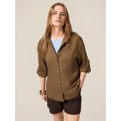 Chemise chemise réalisée en tissu frais mélange lin OLTRE