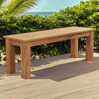Banc de jardin en teck massif Matado 130 cm WANDA COLLECTION