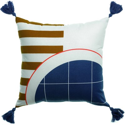 Coussin déco coton imprimé, Slam C DESIGN HOME TEXTILE