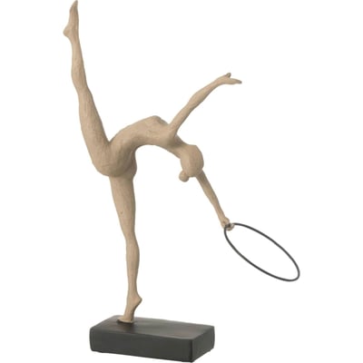 Figurine gymnaste au cerceau sur socle RECOLLECTION