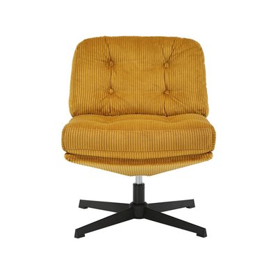 Fauteuil pivotant velours côtelé ZAGO