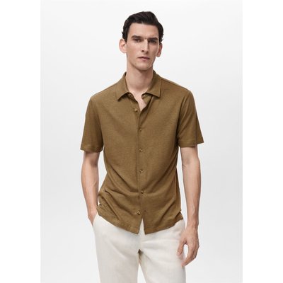 Chemise en lin regular-fit MANGO MAN