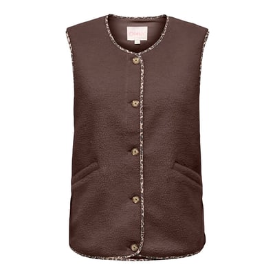 Mouwloos vest in sherpa ONLY