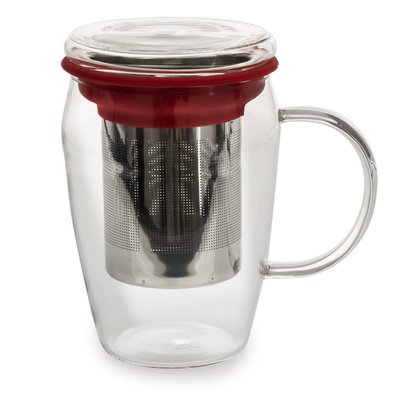 Mug infuseur 43 cl en borosilicate décor TABLE PASSION