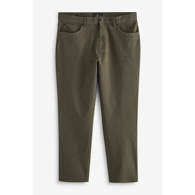Pantalon droit style jean stretch et texturé NEXT