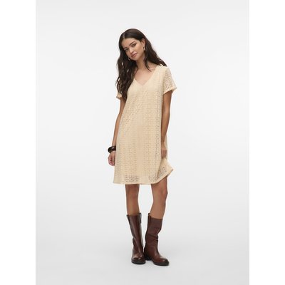 Платье короткое с вышивкой VERO MODA