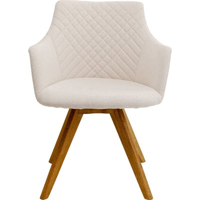 Chaise avec accoudoirs pivotante en chêne, COCO KARE DESIGN