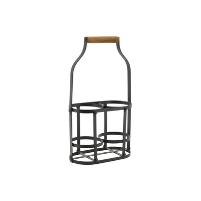 Panier bouteilles en métal et bois 2 bouteilles AUBRY GASPARD