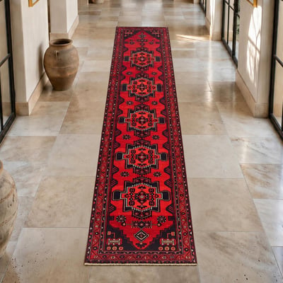 Tapis d'orient, motif oriental noué à la main, HAMADAN 5 UN AMOUR DE TAPIS