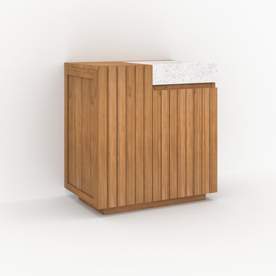 Meuble de salle de bain en bois avec vasque intégrée 80 cm - NOA RENDEZ-VOUS DÉCO