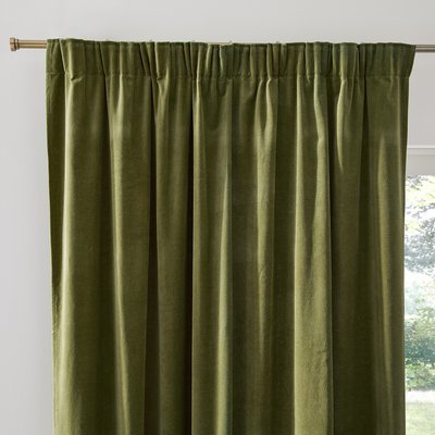 Gordijn in fluweel met aangerimpeld biesje, Velvet LA REDOUTE INTERIEURS