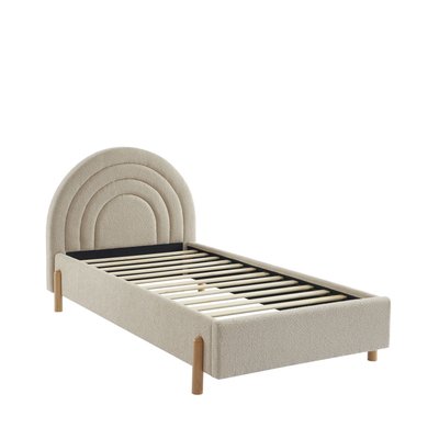 Lit enfant en tissu bouclette 90x190cm - Lunio DRAWER