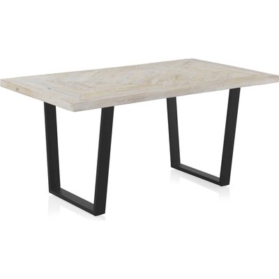 Table de salle à manger en bois de manguier  patiné RECOLLECTION