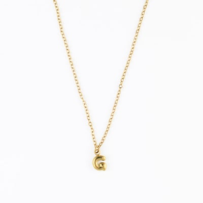 Collier à pendentif lettre G acier inoxydable BALABOOSTE
