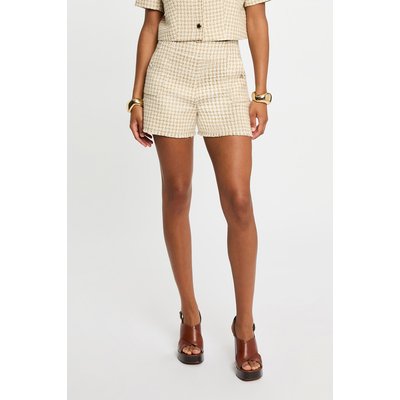 Short droit taille haute tweed MORGAN