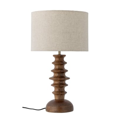 Lampe de table manguier sculpté  ELINORA BLOOMINGVILLE