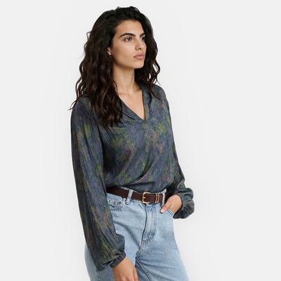 Blouse fluide, manches longues, imprimé cachemire  LA REDOUTE COLLECTIONS