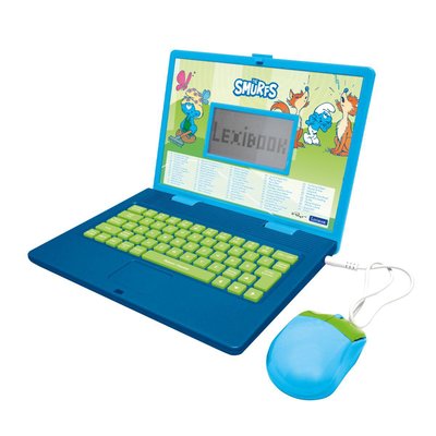 Ordinateur portable éducatif bilingue Schtroumpfs (FR/EN) LEXIBOOK