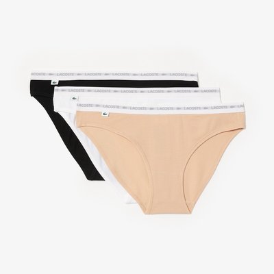 3er-Pack Slips mit hohem Beinausschnitt, Baumwolle LACOSTE