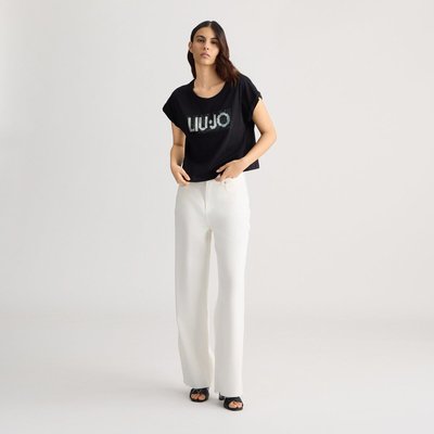 T-shirt avec logo et strass LIU JO