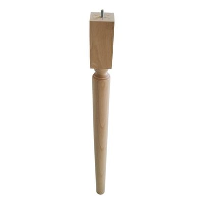 Pied De Table Haute Bois Carré H730 Mm EVOLUDIS