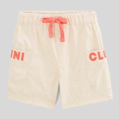 Short uni à poches brodées en coton BIO GOTS BOUT'CHOU