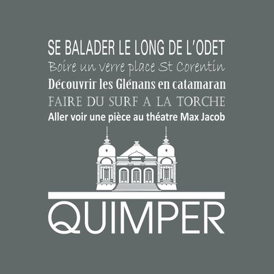 Tableau Mural Quimper ILLUSTRATION CEANOTHE