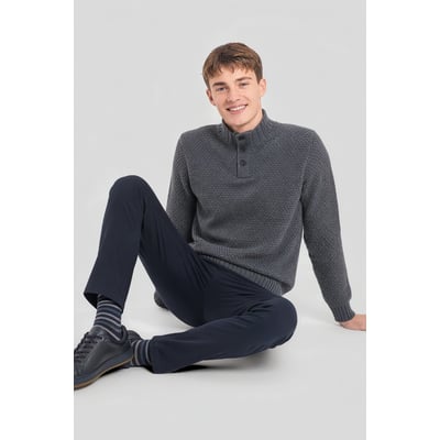 Pull col camionneur Bérac - laine GUY DE BERAC