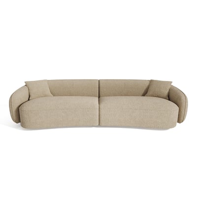 Canapé 4 places en tissu bouclette CELINE SIA HOME