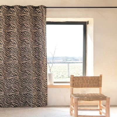 Rideau jacquard zèbre HOME MAISON