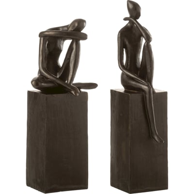 Figurine personnage sur socle, Lot de 2 RECOLLECTION
