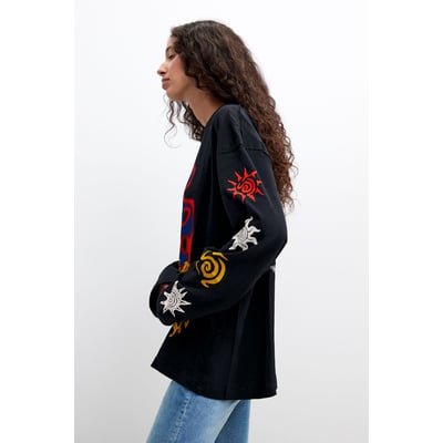 T-shirt à manches longues imprimé DESIGUAL