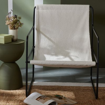 Fauteuil chilienne bouclette uni RETRO MOOD FACTORY