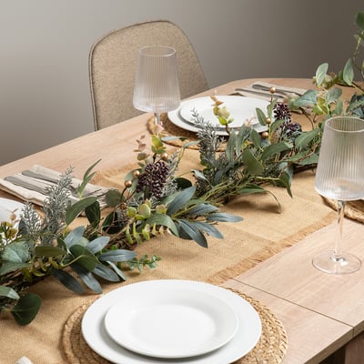 180cm Artificial Rustic Eucalyptus Garland SO'HOME