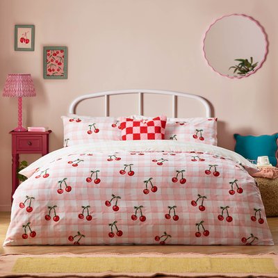 Cherry Gingham Duvet Set HEYA HOME