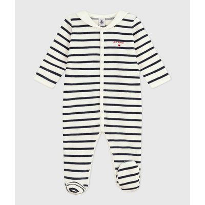 Pigiama in velluto stampato a righe PETIT BATEAU