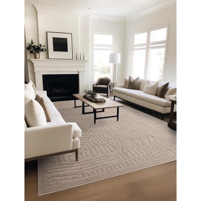 Scandi 3D Abstract Pattern Rug ÉDITÉ