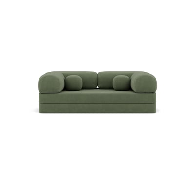 Canapé 3pl convertible en velours texturé, NEBULA LISA DESIGN