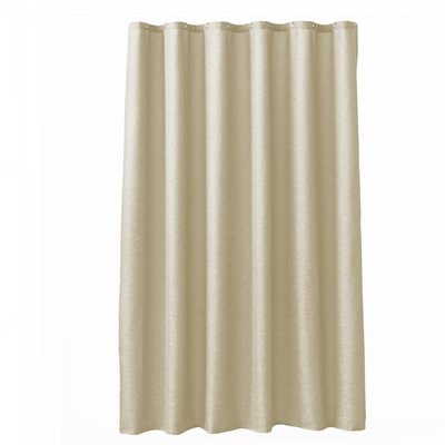 Rideau de douche uni aspect chambray avec crochets DOUCEUR D'INTÉRIEUR