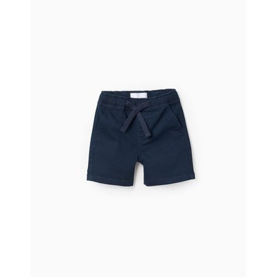 Short en Sergé avec Taille Élastique et Cordon ZIPPY